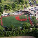 VA Memorial Stadium, the host of Friday's games. 