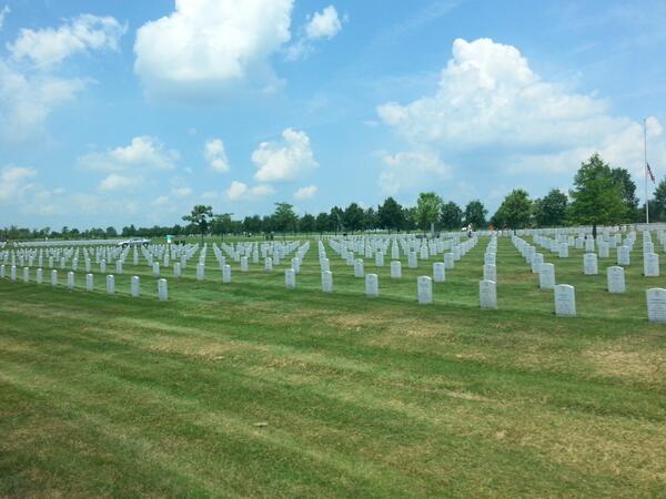 The Ohio Western Reserve National Cemetery in Seville, Ohio (about an hour from Cleveland)