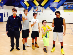 #7 St. Albert the Great | From left to right: John Martin, Robert Wiseman, Nick Micheli, Matt Kobunski, and Kevin Shekar